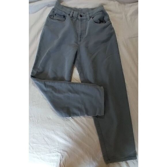 LL Bean Women's Blue Straight Leg Mom Pants Size 8 - Picture 1 of 6